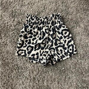 Leopard Print Dressy Shorts